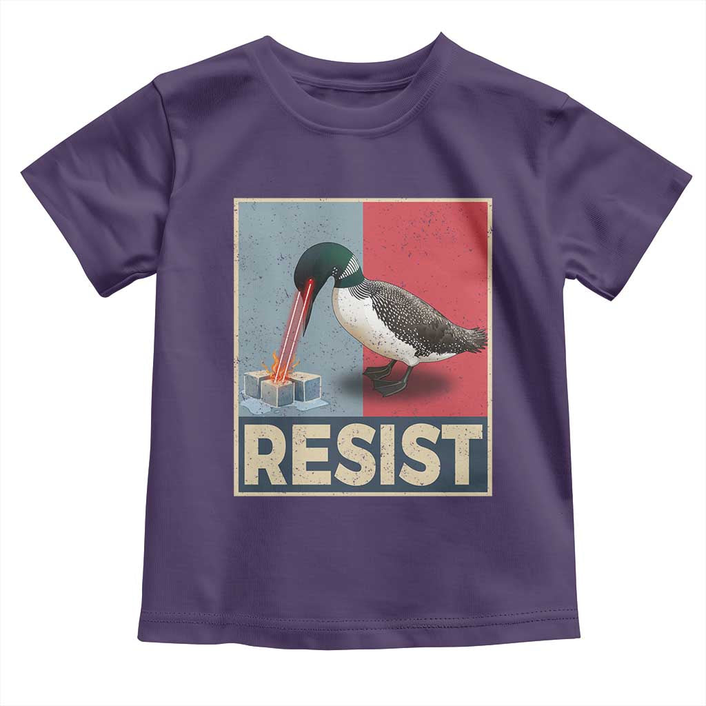 Minnesota Loon Resist Toddler T Shirt Loon Bird Laser Ice Cube Poster Graphic TS11 Purple Print Your Wear