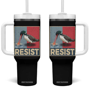 Minnesota Loon Resist Tumbler With Handle Loon Bird Laser Ice Cube Poster Graphic TS11 One Size: 40 oz Black Print Your Wear