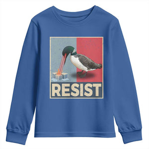 Minnesota Loon Resist Youth Sweatshirt Loon Bird Laser Ice Cube Poster Graphic TS11 Royal Blue Print Your Wear