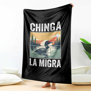 Chinga La Migra Throw Blanket Minnesota Loon Laser Ice Cube Political Protest TS11 Print Your Wear