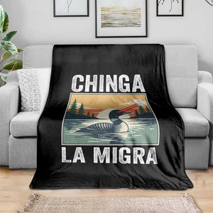 Chinga La Migra Throw Blanket Minnesota Loon Laser Ice Cube Political Protest TS11 Print Your Wear