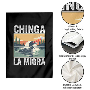 Chinga La Migra Garden Flag Minnesota Loon Laser Ice Cube Political Protest TS11 Print Your Wear