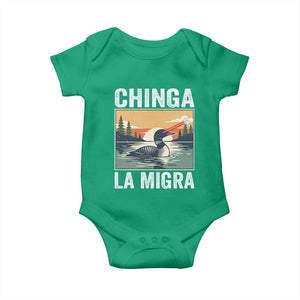 Chinga La Migra Baby Onesie Minnesota Loon Laser Ice Cube Political Protest TS11 Irish Green Print Your Wear