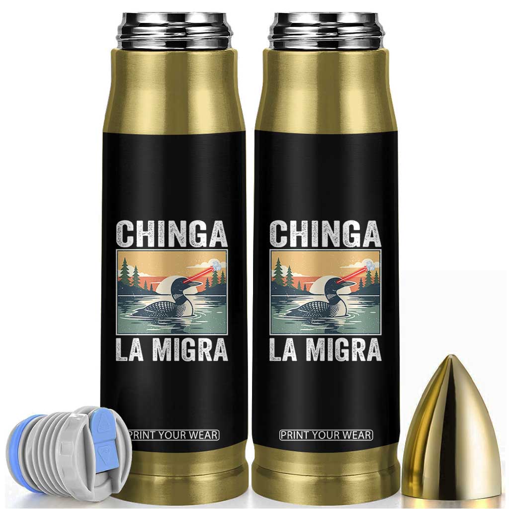 Chinga La Migra Bullet Tumbler Minnesota Loon Laser Ice Cube Political Protest TS11 Black Print Your Wear