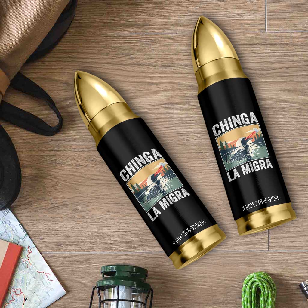 Chinga La Migra Bullet Tumbler Minnesota Loon Laser Ice Cube Political Protest TS11 Print Your Wear
