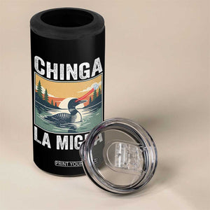 Chinga La Migra 4 in 1 Can Cooler Tumbler Minnesota Loon Laser Ice Cube Political Protest TS11 Print Your Wear