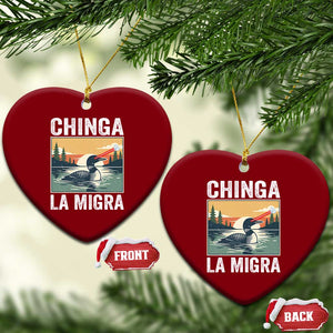 Chinga La Migra Ceramic Ornament Minnesota Loon Laser Ice Cube Political Protest TS11 Print Your Wear