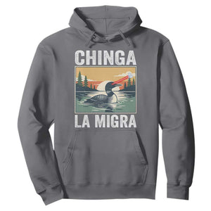 Chinga La Migra Hoodie Minnesota Loon Laser Ice Cube Political Protest TS11 Charcoal Print Your Wear