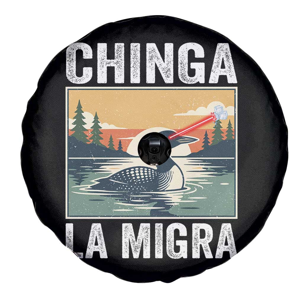 Chinga La Migra Spare Tire Cover Minnesota Loon Laser Ice Cube Political Protest TS11 Print Your Wear