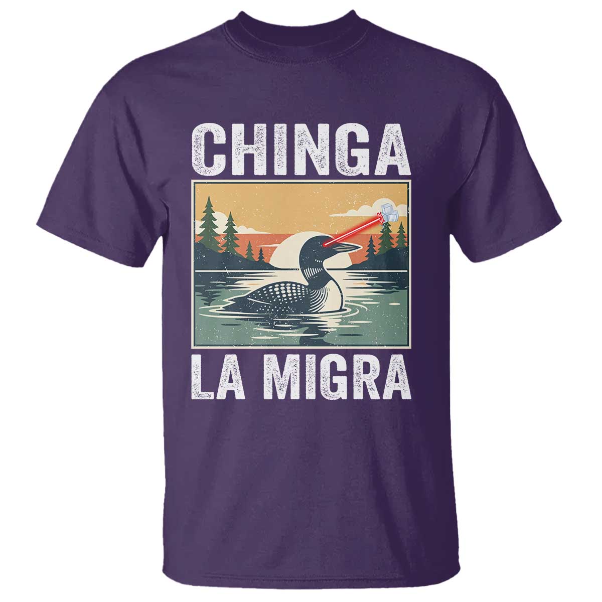 Chinga La Migra T Shirt Minnesota Loon Laser Ice Cube Political Protest TS11 Purple Print Your Wear