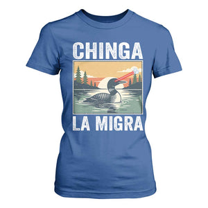 Chinga La Migra T Shirt For Women Minnesota Loon Laser Ice Cube Political Protest TS11 Royal Blue Print Your Wear