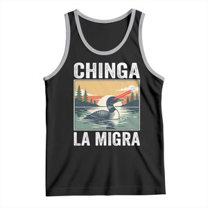 Chinga La Migra Tank Top Minnesota Loon Laser Ice Cube Political Protest TS11 Black Athletic Heather Print Your Wear