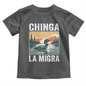 Chinga La Migra Toddler T Shirt Minnesota Loon Laser Ice Cube Political Protest TS11 Dark Heather Print Your Wear