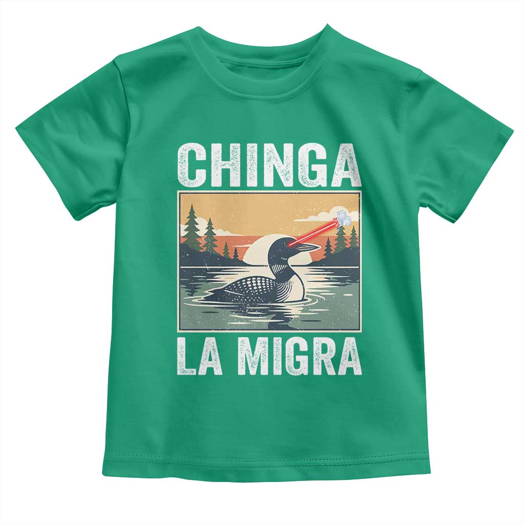 Chinga La Migra Toddler T Shirt Minnesota Loon Laser Ice Cube Political Protest TS11 Irish Green Print Your Wear