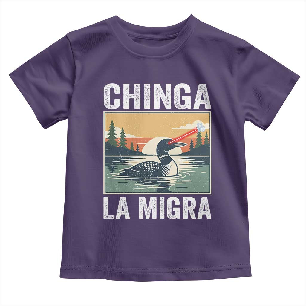 Chinga La Migra Toddler T Shirt Minnesota Loon Laser Ice Cube Political Protest TS11 Purple Print Your Wear