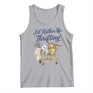 I Would Rather Be Thrifting Tank Top Funny Shopping Quote Thrift Lover TS11 Athletic Heather Print Your Wear