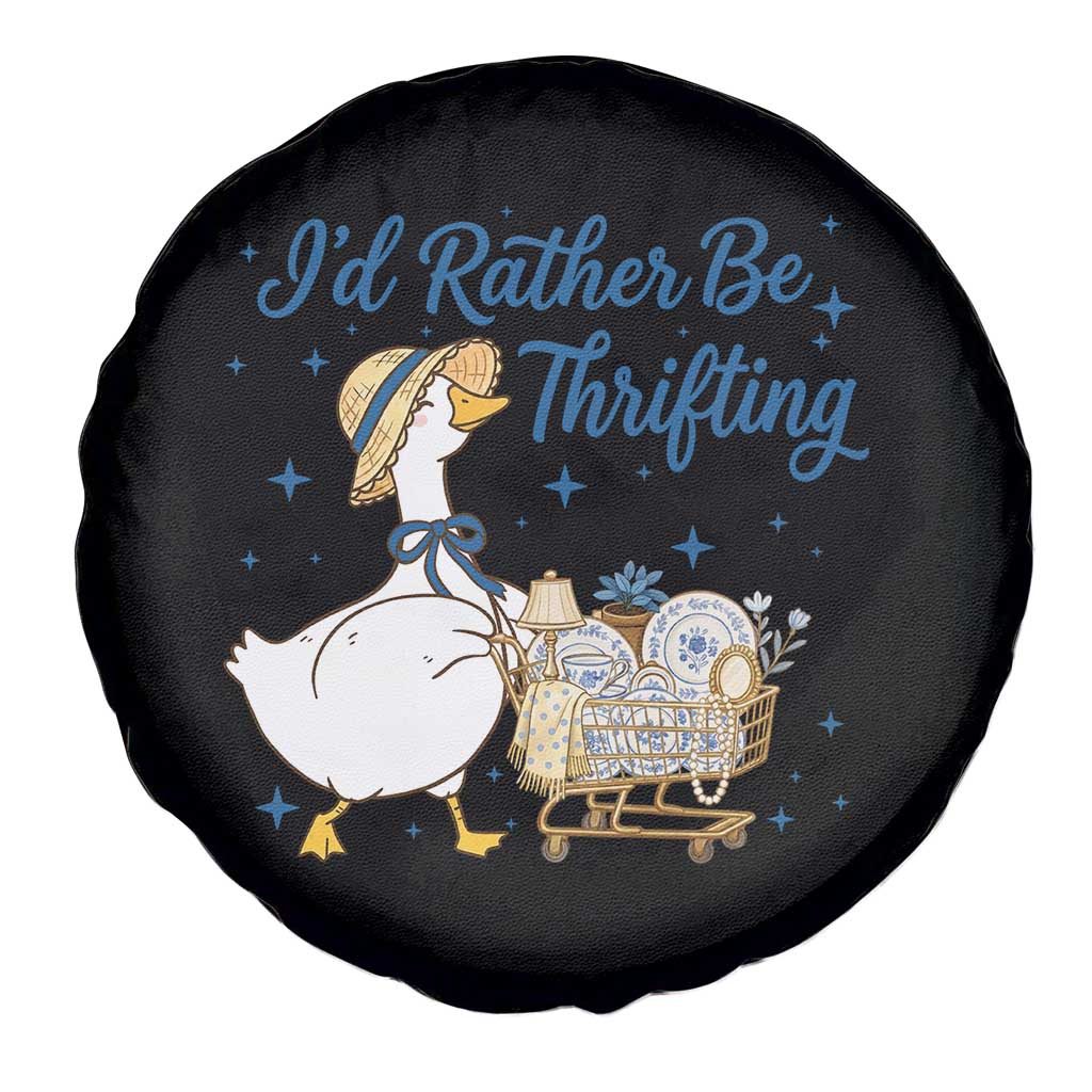 Silly Goose I Would Rather Be Thrifting Spare Tire Cover Funny Shopping Goose TS11 Print Your Wear