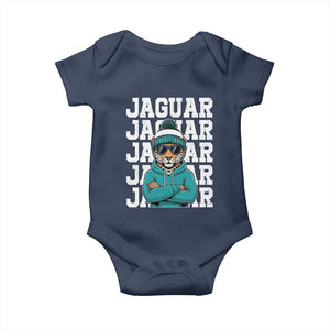 Jaguar Lover Baby Onesie JJF Football Fan Game Day TS11 Navy Print Your Wear