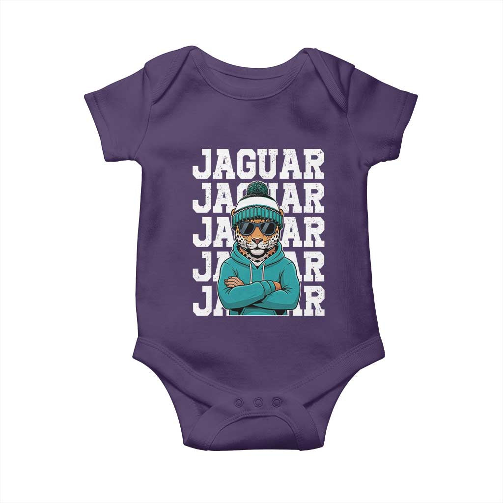 Jaguar Lover Baby Onesie JJF Football Fan Game Day TS11 Purple Print Your Wear
