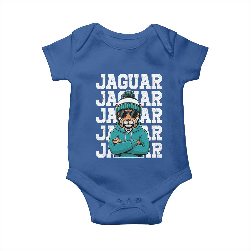 Jaguar Lover Baby Onesie JJF Football Fan Game Day TS11 Royal Blue Print Your Wear