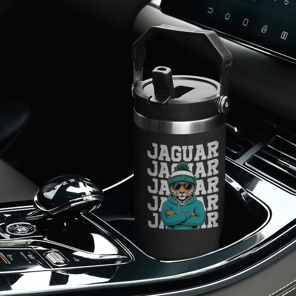 Jaguar Lover Flip Straw Tumbler JJF Football Fan Game Day TS11 Print Your Wear