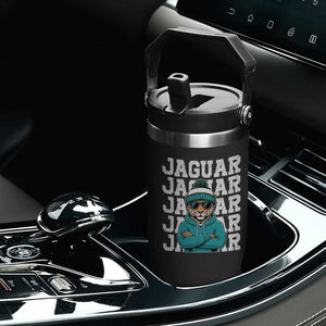 Jaguar Lover Flip Straw Tumbler JJF Football Fan Game Day TS11 Print Your Wear
