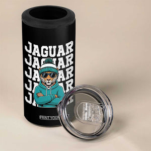Jaguar Lover 4 in 1 Can Cooler Tumbler JJF Football Fan Game Day TS11 Print Your Wear