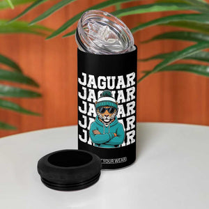 Jaguar Lover 4 in 1 Can Cooler Tumbler JJF Football Fan Game Day TS11 Print Your Wear