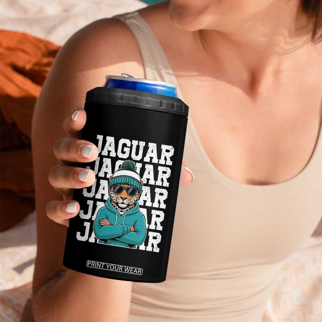 Jaguar Lover 4 in 1 Can Cooler Tumbler JJF Football Fan Game Day TS11 Print Your Wear