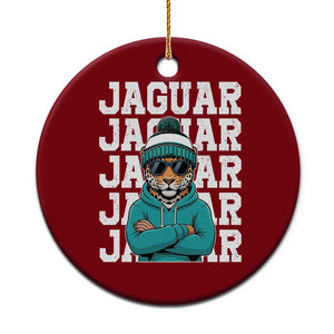 Jaguar Lover Ceramic Ornament JJF Football Fan Game Day TS11 1pc Red Print Your Wear