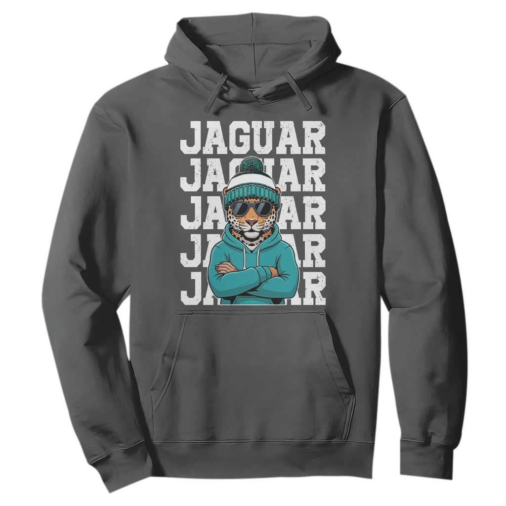 Jaguar Lover Hoodie JJF Football Fan Game Day TS11 Dark Heather Print Your Wear