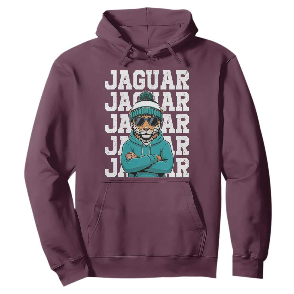 Jaguar Lover Hoodie JJF Football Fan Game Day TS11 Maroon Print Your Wear