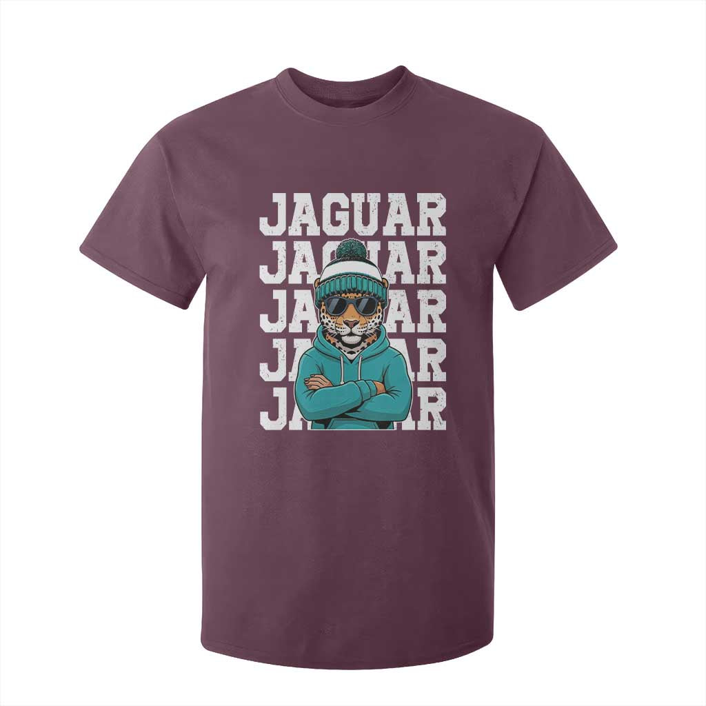 Jaguar Lover T Shirt For Kid JJF Football Fan Game Day TS11 Maroon Print Your Wear