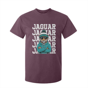 Jaguar Lover T Shirt For Kid JJF Football Fan Game Day TS11 Maroon Print Your Wear