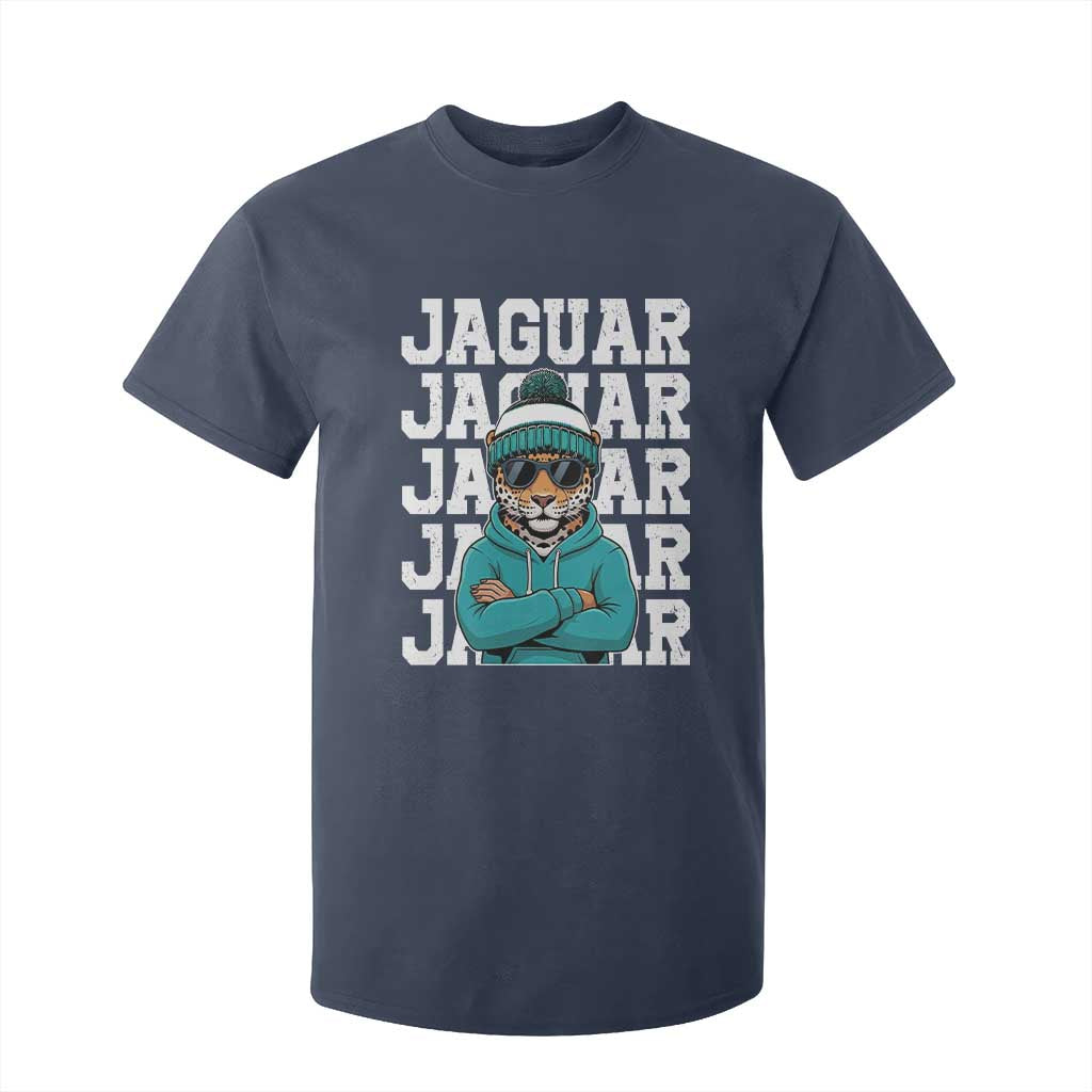 Jaguar Lover T Shirt For Kid JJF Football Fan Game Day TS11 Navy Print Your Wear