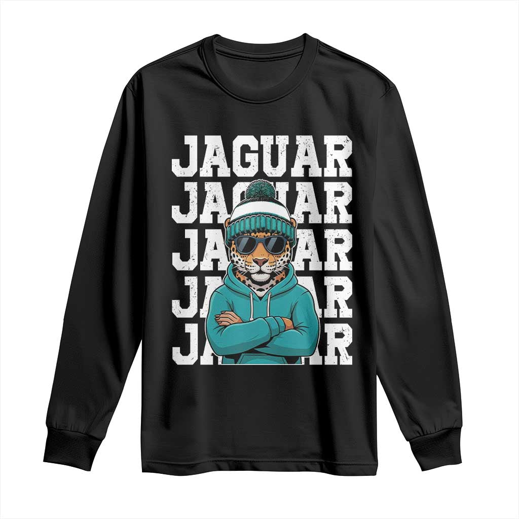 Jaguar Lover Long Sleeve Shirt JJF Football Fan Game Day TS11 Black Print Your Wear