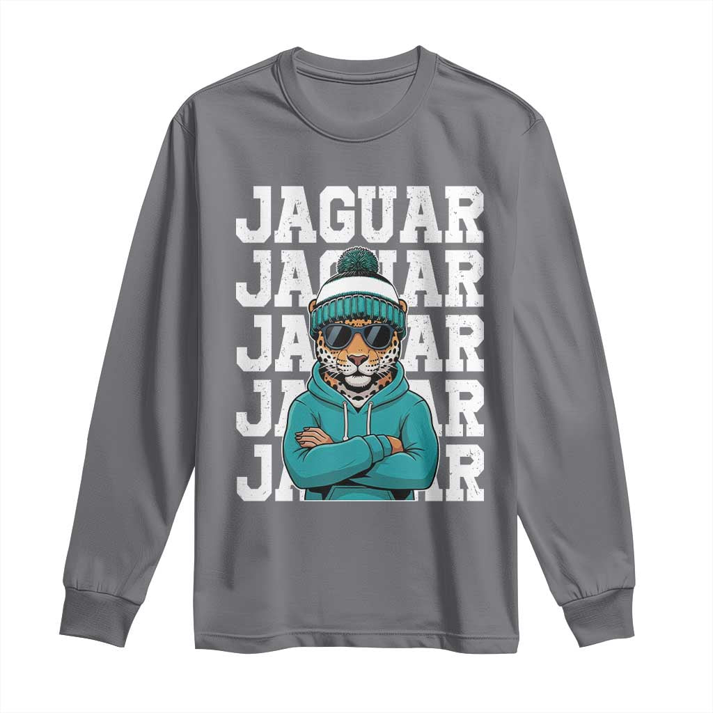 Jaguar Lover Long Sleeve Shirt JJF Football Fan Game Day TS11 Charcoal Print Your Wear