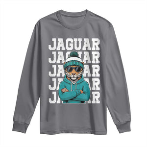 Jaguar Lover Long Sleeve Shirt JJF Football Fan Game Day TS11 Charcoal Print Your Wear