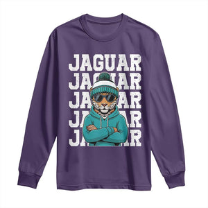 Jaguar Lover Long Sleeve Shirt JJF Football Fan Game Day TS11 Purple Print Your Wear