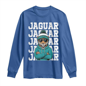 Jaguar Lover Long Sleeve Shirt JJF Football Fan Game Day TS11 Royal Blue Print Your Wear