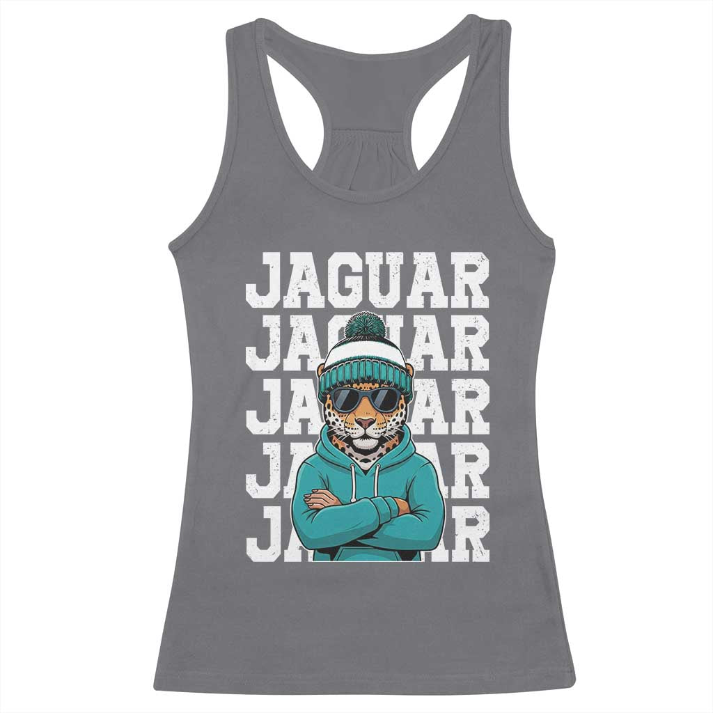 Jaguar Lover Racerback Tank Top JJF Football Fan Game Day TS11 Charcoal Print Your Wear