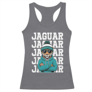 Jaguar Lover Racerback Tank Top JJF Football Fan Game Day TS11 Charcoal Print Your Wear