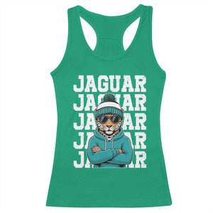 Jaguar Lover Racerback Tank Top JJF Football Fan Game Day TS11 Irish Green Print Your Wear