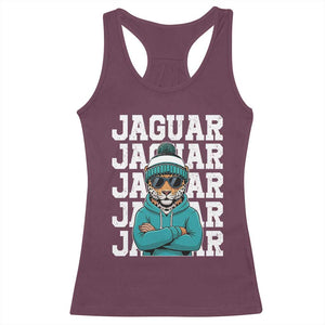 Jaguar Lover Racerback Tank Top JJF Football Fan Game Day TS11 Maroon Print Your Wear