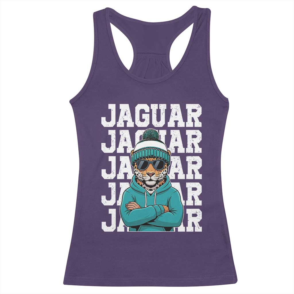 Jaguar Lover Racerback Tank Top JJF Football Fan Game Day TS11 Purple Print Your Wear