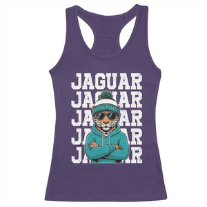 Jaguar Lover Racerback Tank Top JJF Football Fan Game Day TS11 Purple Print Your Wear