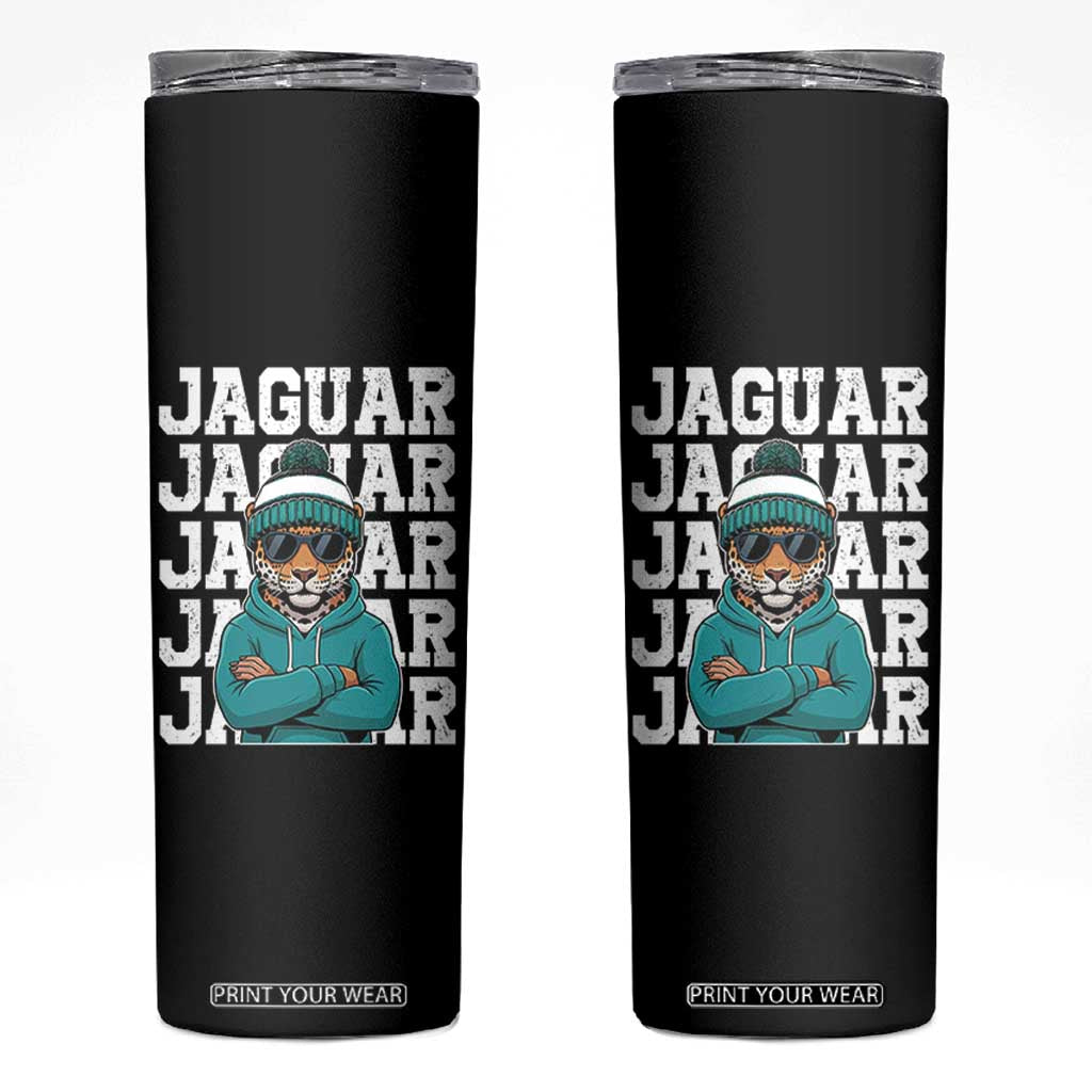 Jaguar Lover Skinny Tumbler JJF Football Fan Game Day TS11 Black Print Your Wear