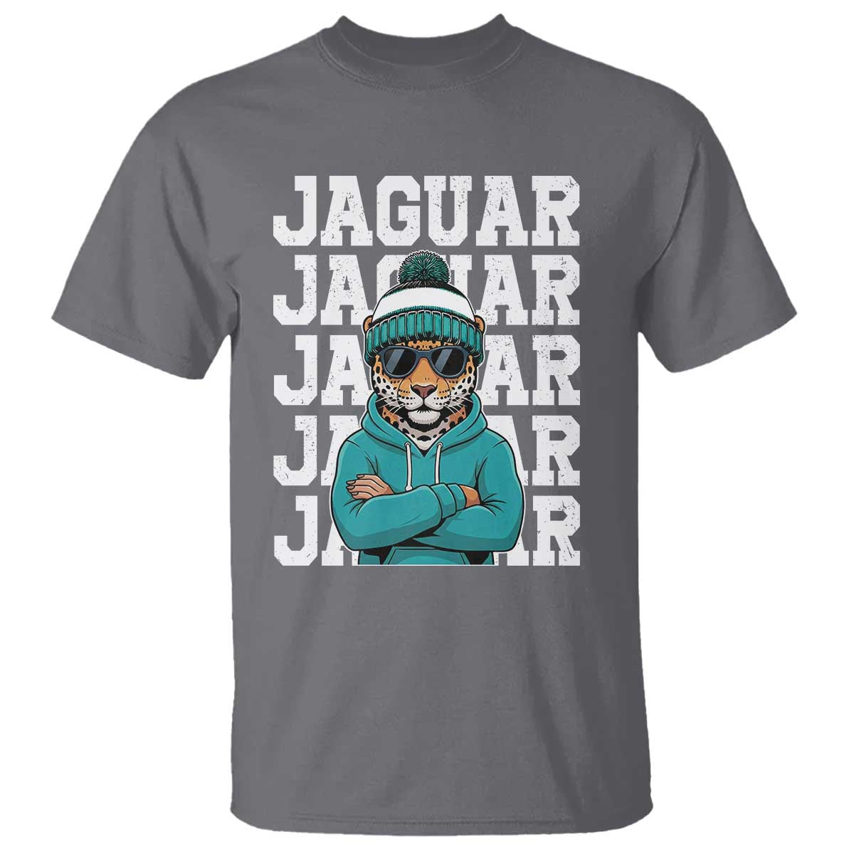 Jaguar Lover T Shirt JJF Football Fan Game Day TS11 Charcoal Print Your Wear