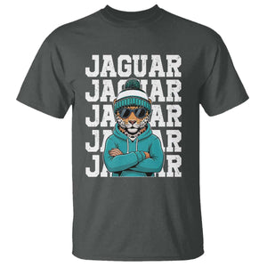 Jaguar Lover T Shirt JJF Football Fan Game Day TS11 Dark Heather Print Your Wear