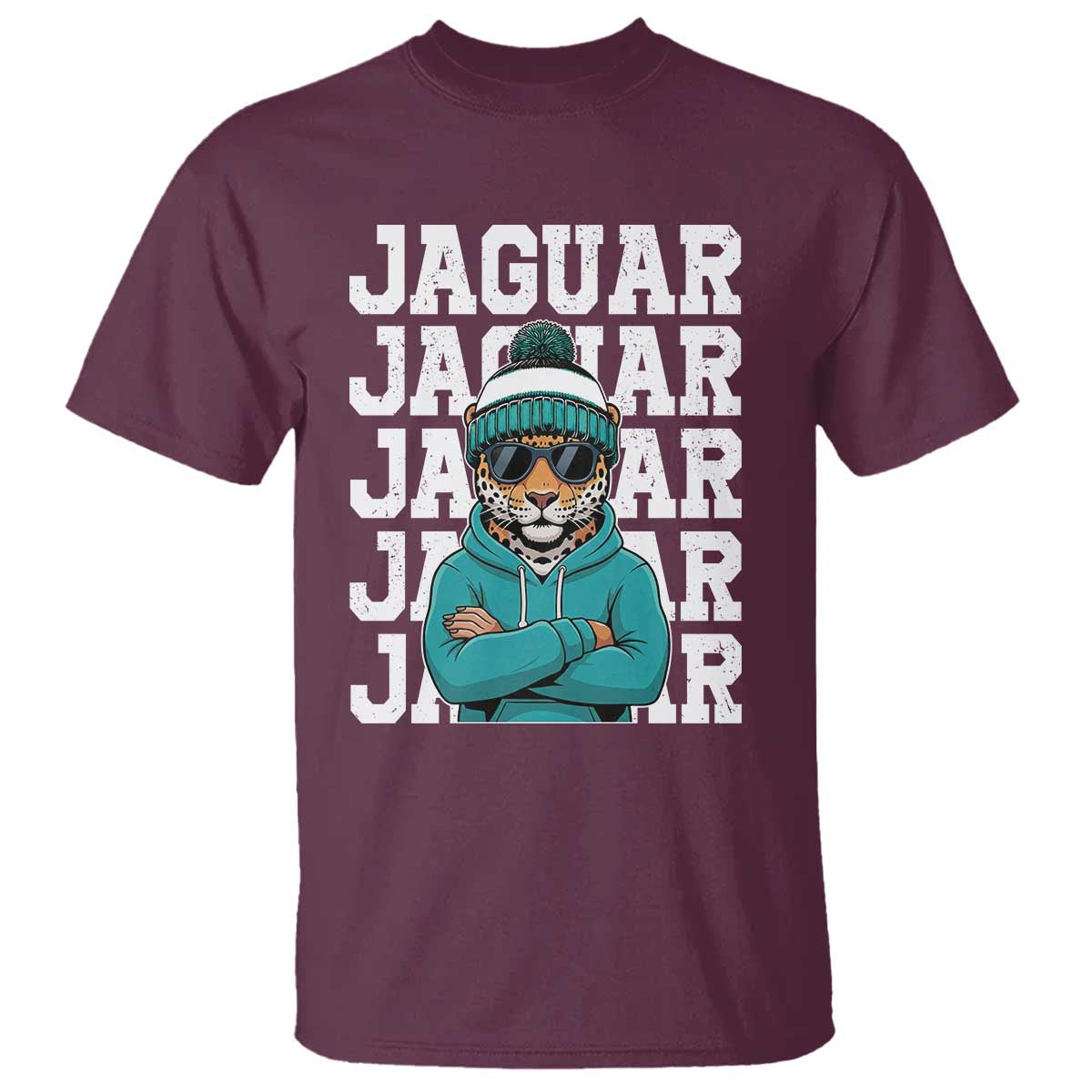 Jaguar Lover T Shirt JJF Football Fan Game Day TS11 Maroon Print Your Wear